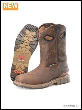 Men's 11" Waterproof Composite Toe Roper Work Boots Square Toe